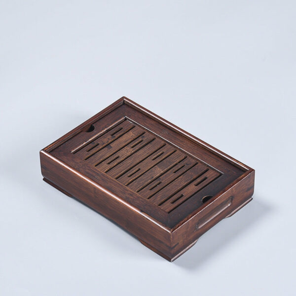 Tea tray Household tray Imitation ebony bamboo tray Tea ceremony tea table Kung fu tea set Tea tray Japanese modern tea plate - 图片 10