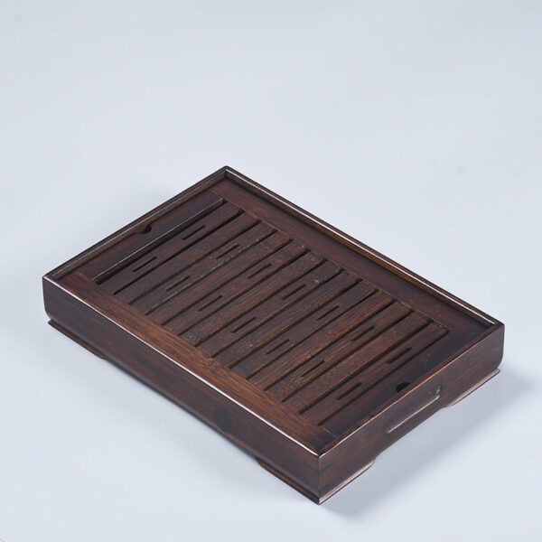 Tea tray Household tray Imitation ebony bamboo tray Tea ceremony tea table Kung fu tea set Tea tray Japanese modern tea plate - 图片 12